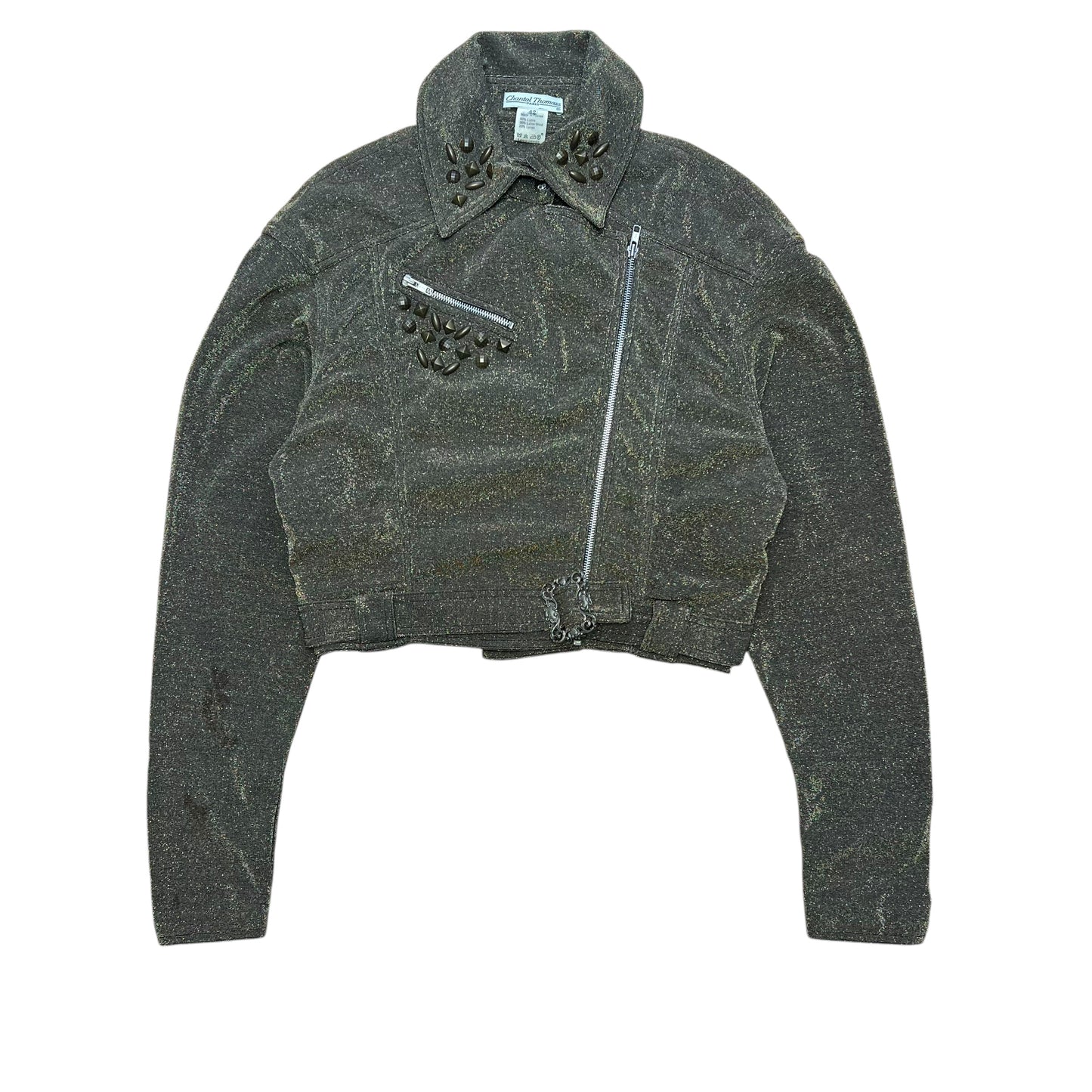90s Chantal Thomass Shiny Perfecto jacket