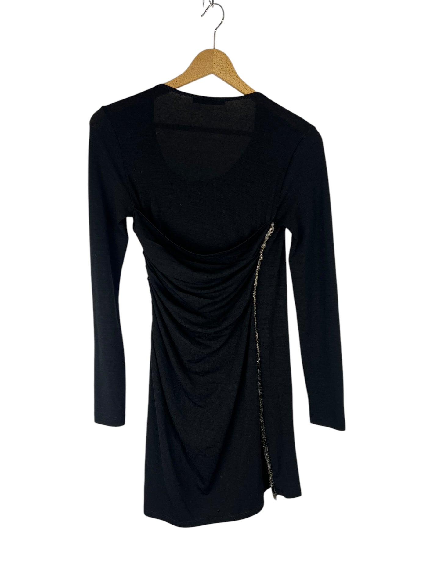 00s Plein Sud Metallic Pleated Dress