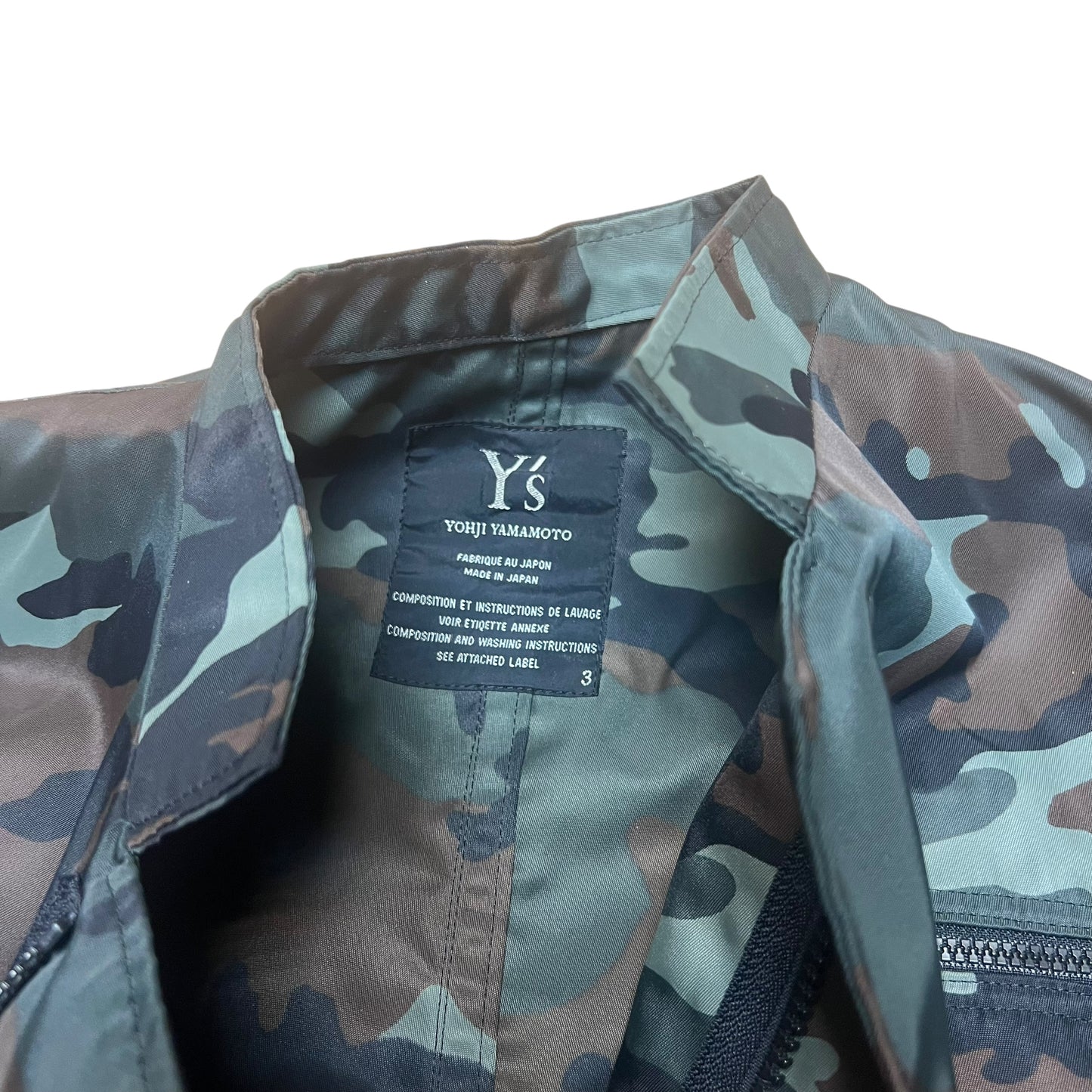 SS 2006 Yohji Yamamoto Camo Water Proof Jacket