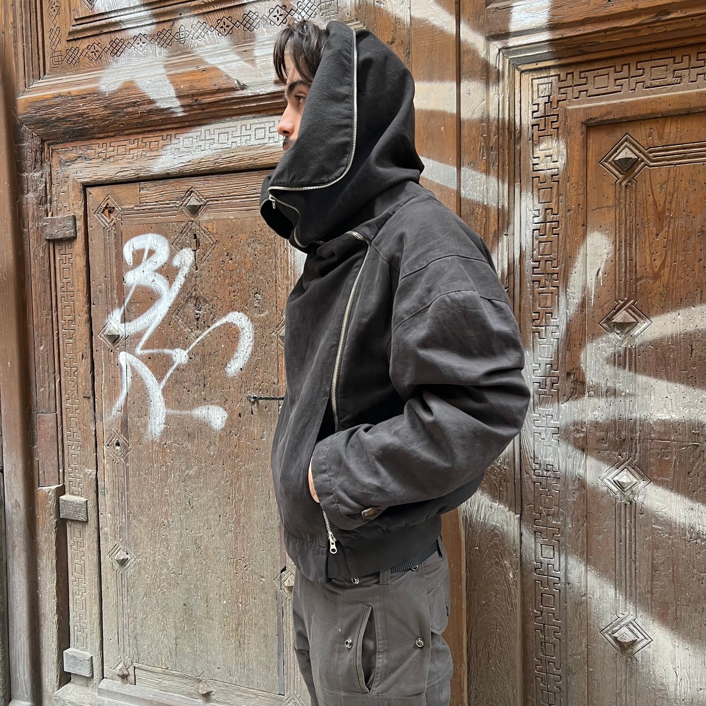 Vivienne Westwood Asymmetrical Giant Hooded Jacket