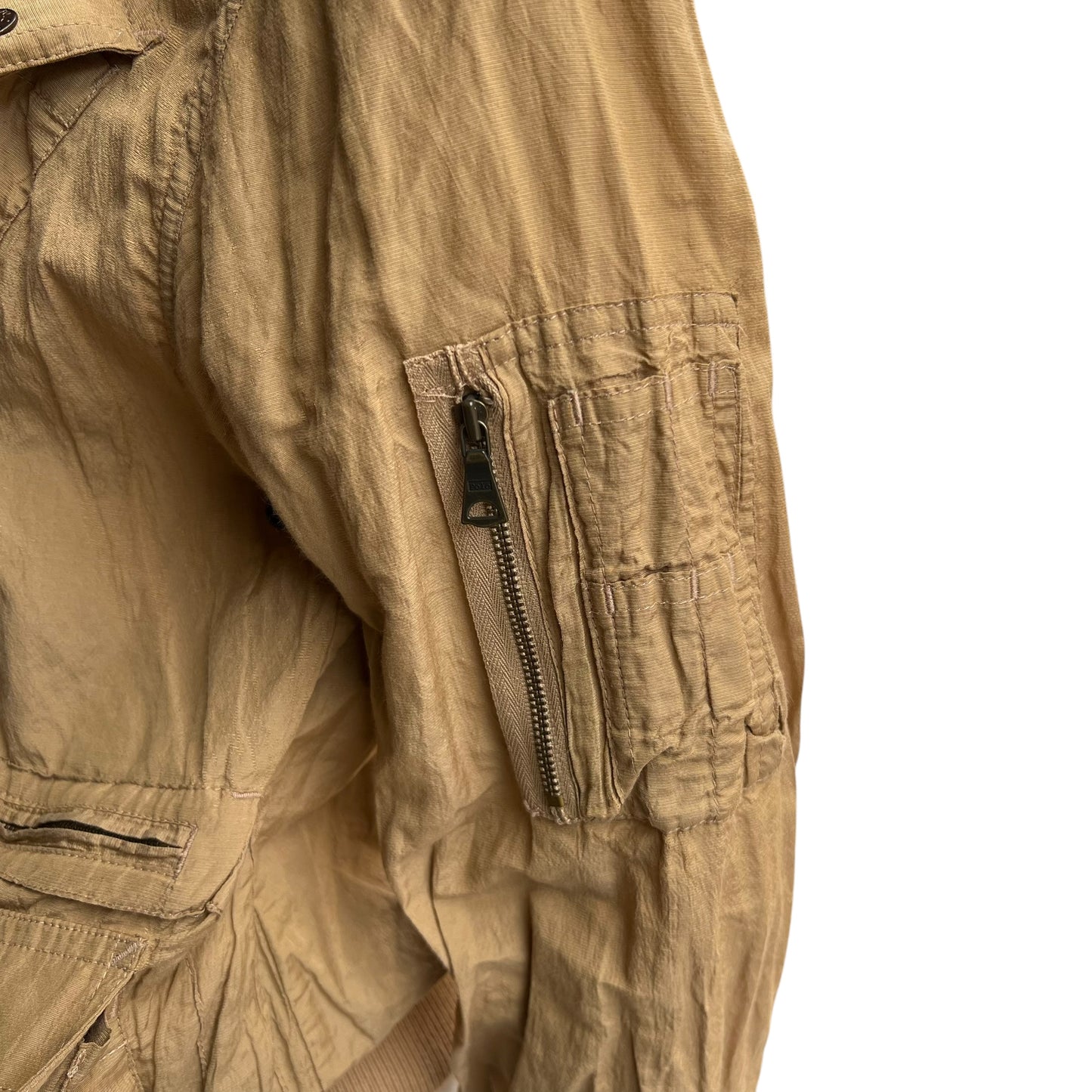 00s Ralph Lauren Metallic Cargo Jacket