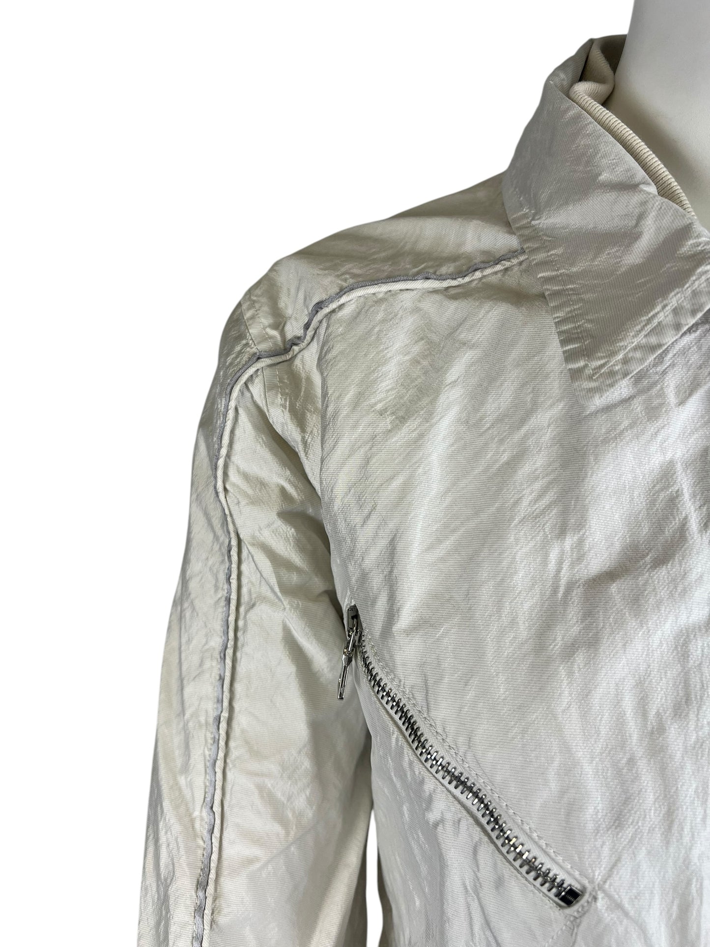 00’ Prada Metallic Nylon Coat Jacket