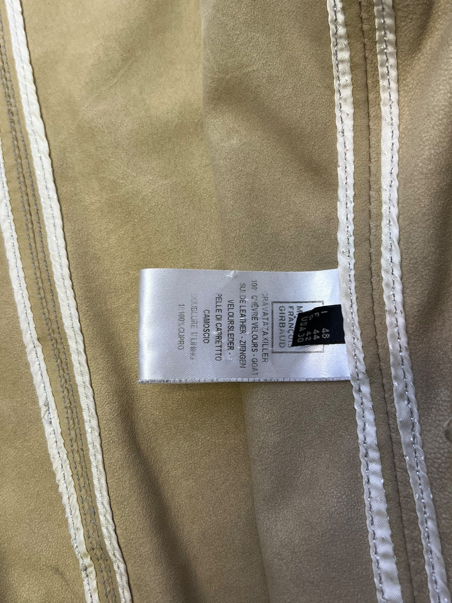 00s Marithé + François Girbaud Leather Metal Closure Jacket