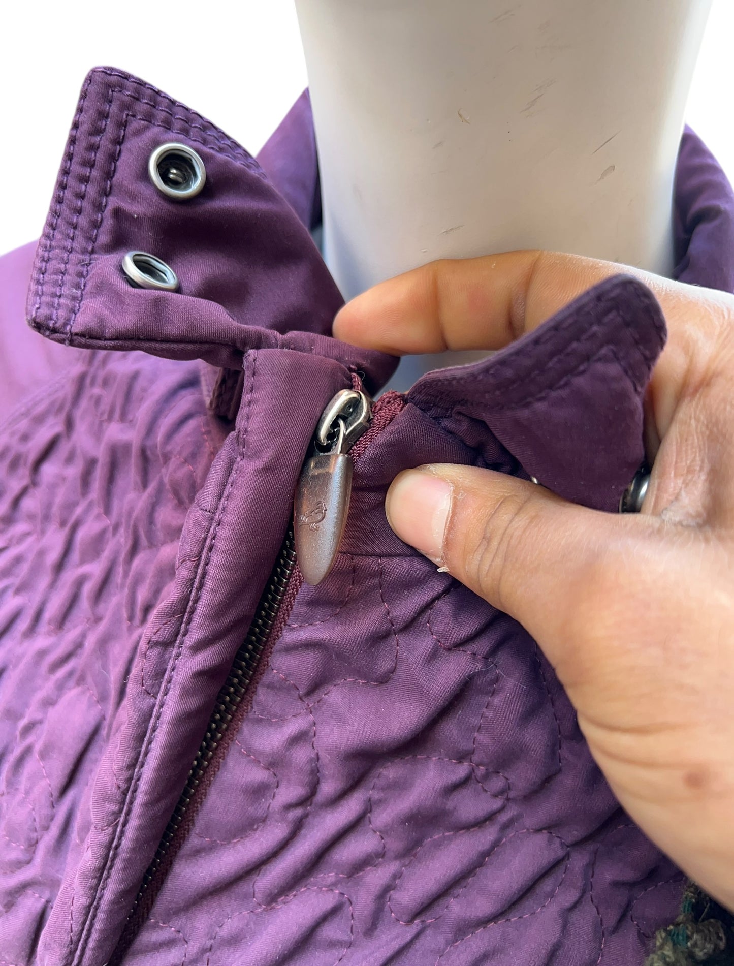 00s Mandarina duck Pleated Effect light Puffer jacket