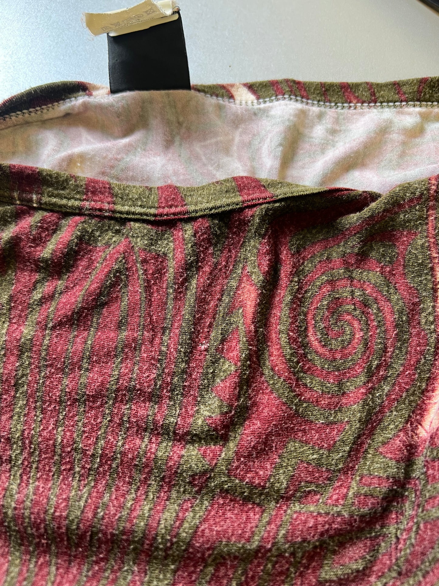 SS 1996 Jean Paul Gaultier Maori Printed Mesh top