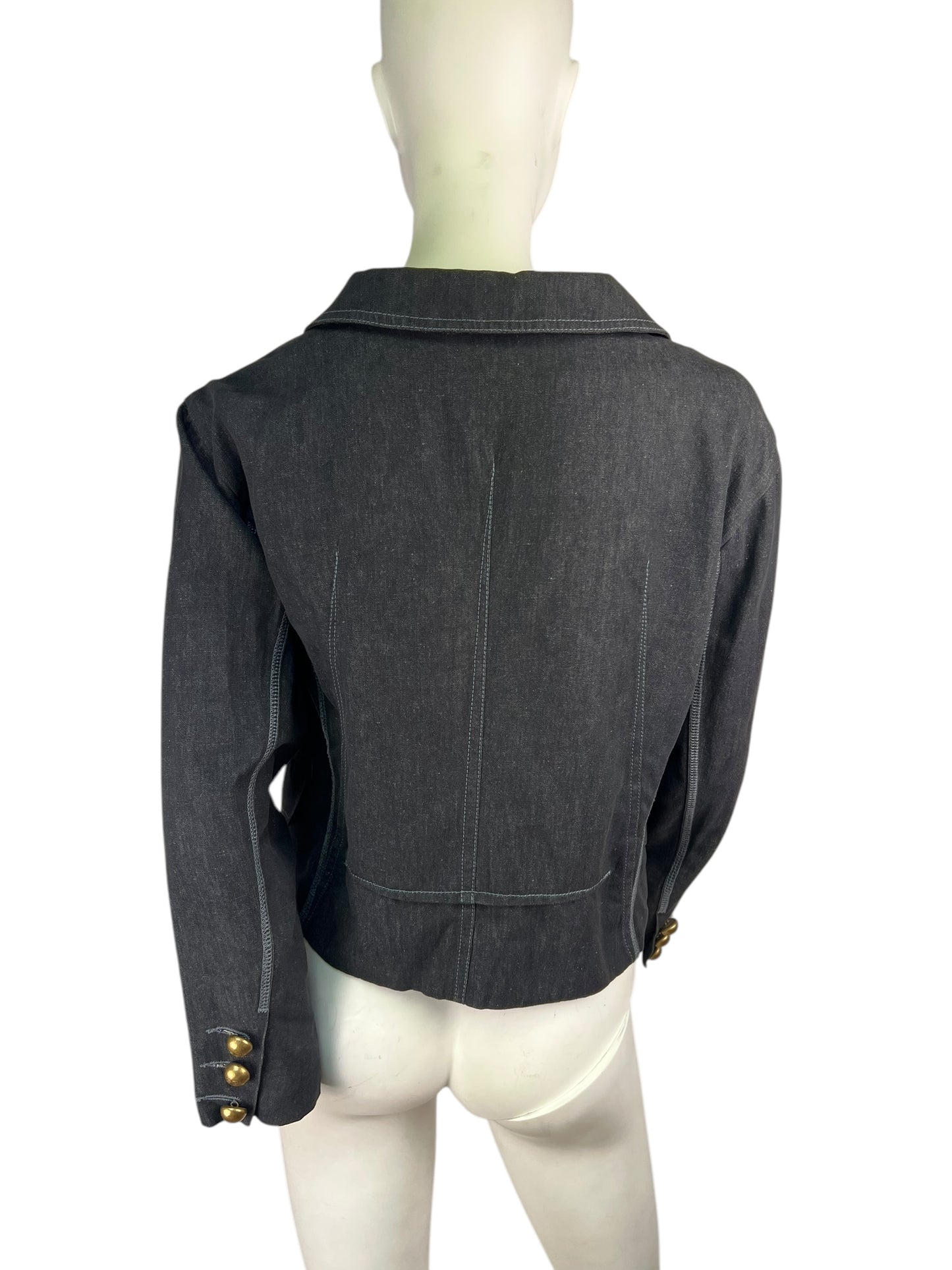 00’ Sonia Rykiel Asymmetric Denim Jacket