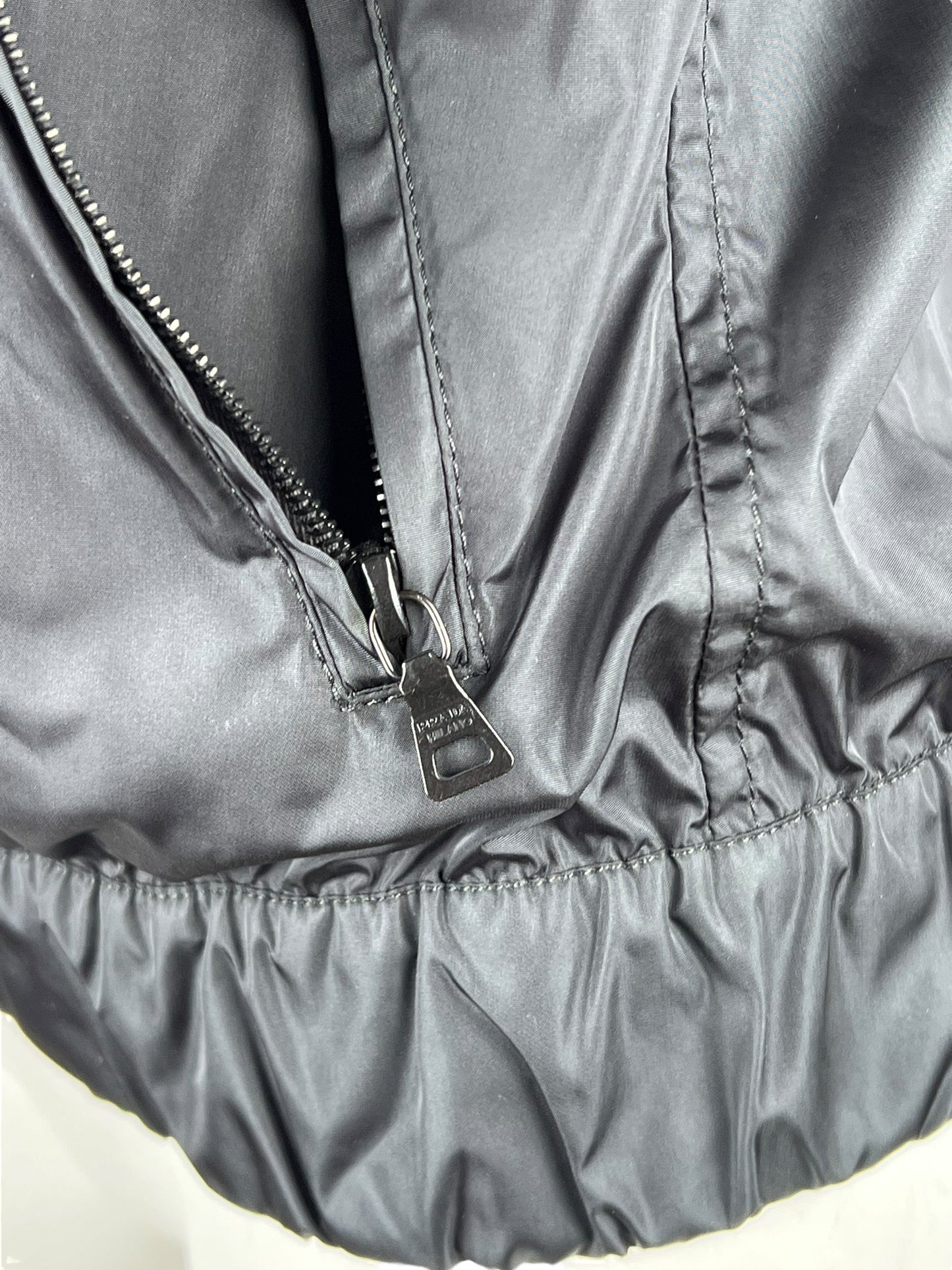 00’ Prada Main Line Nylon Bomber Jacket
