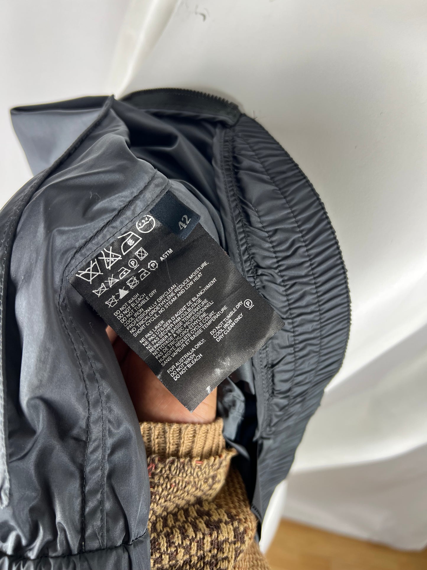 00’ Prada Main Line Nylon Bomber Jacket