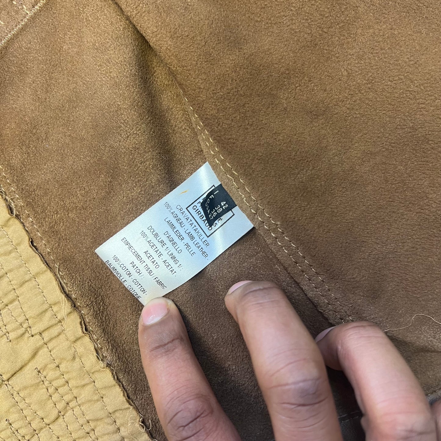 00s Marithé + François Girbaud Leather Patch Jacket