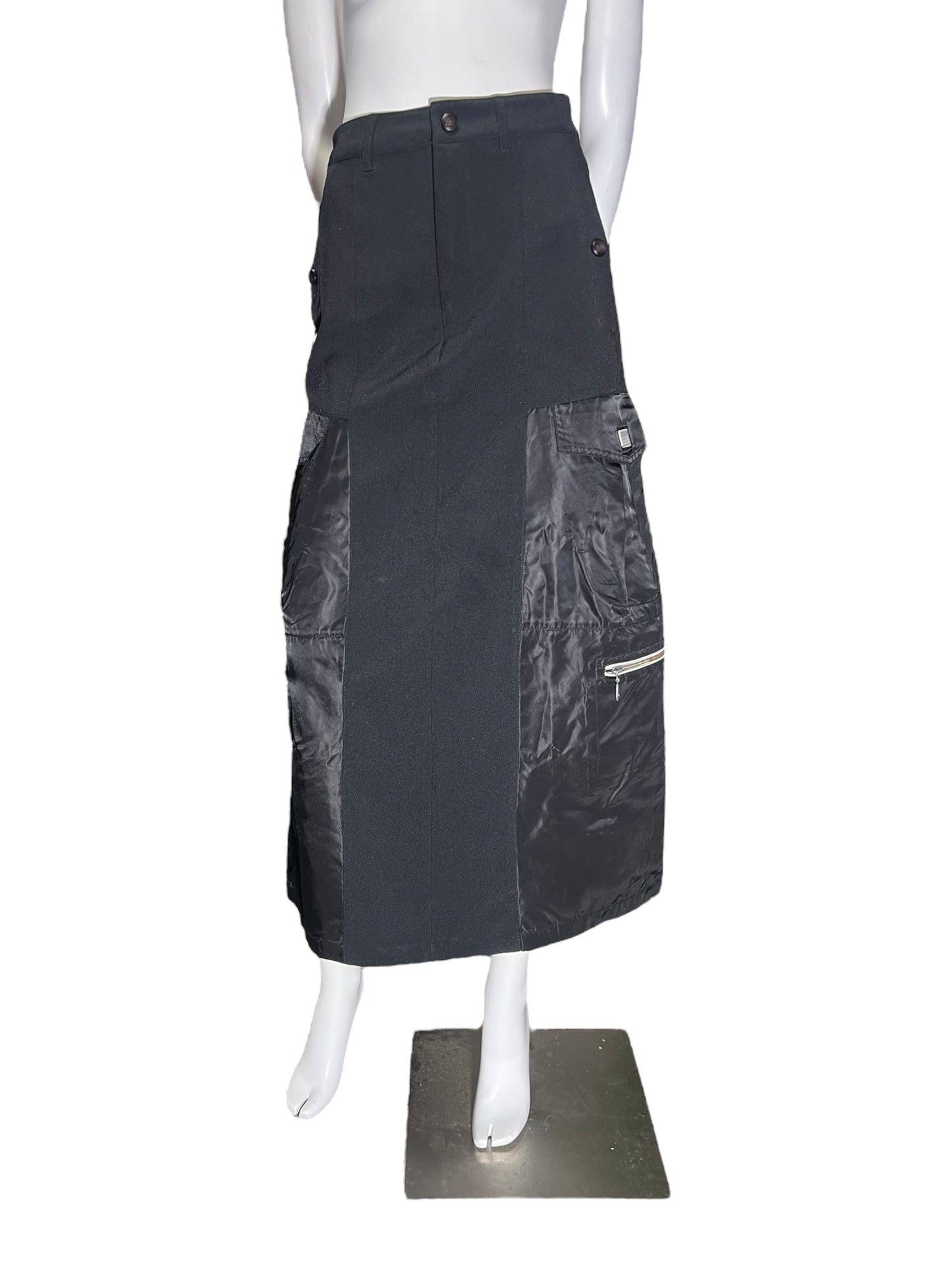 00s Marithé + François Girbaud Multipocket maxi skirt