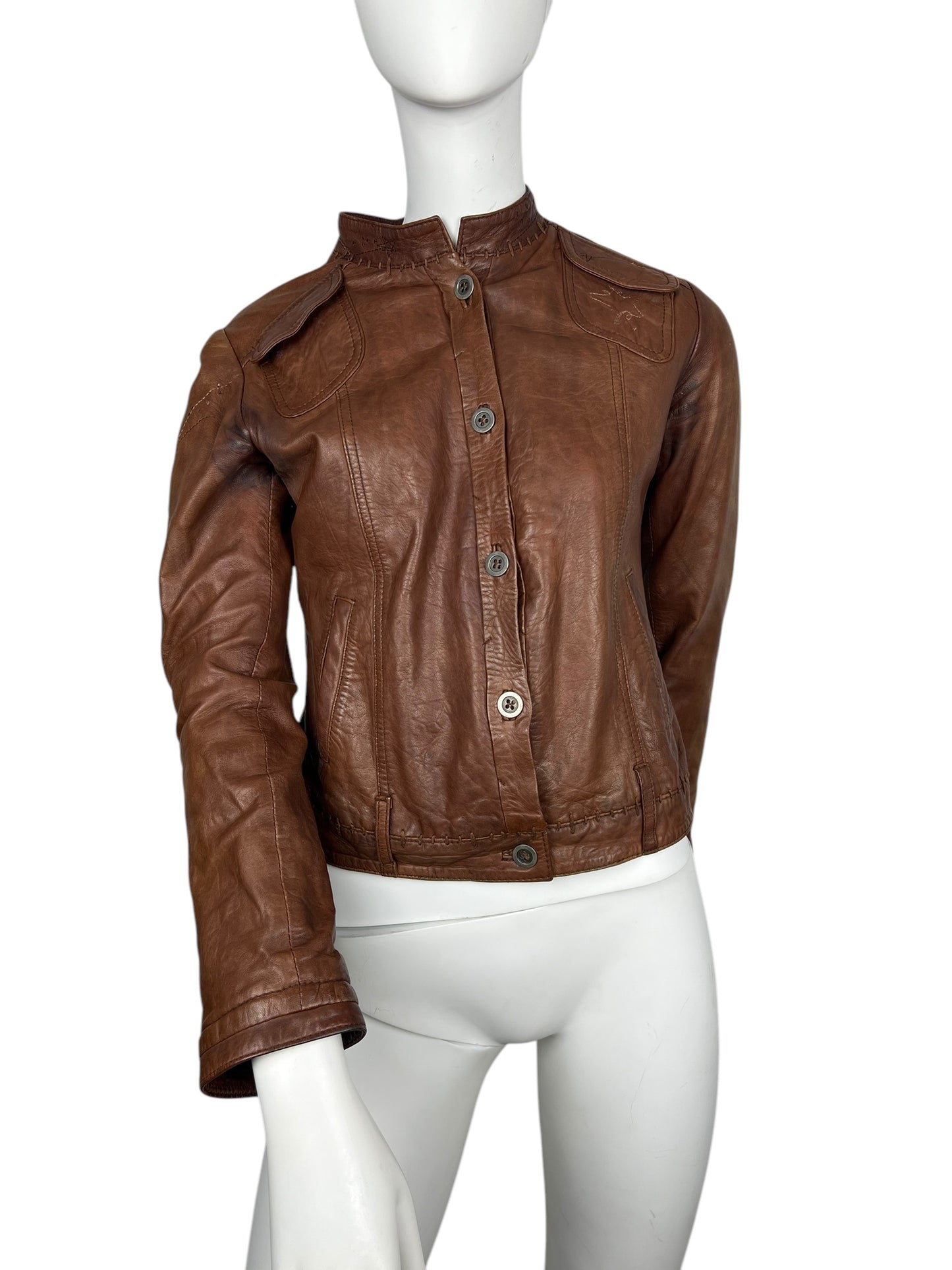 00’ Marithé + François Girbaud Leather Jacket