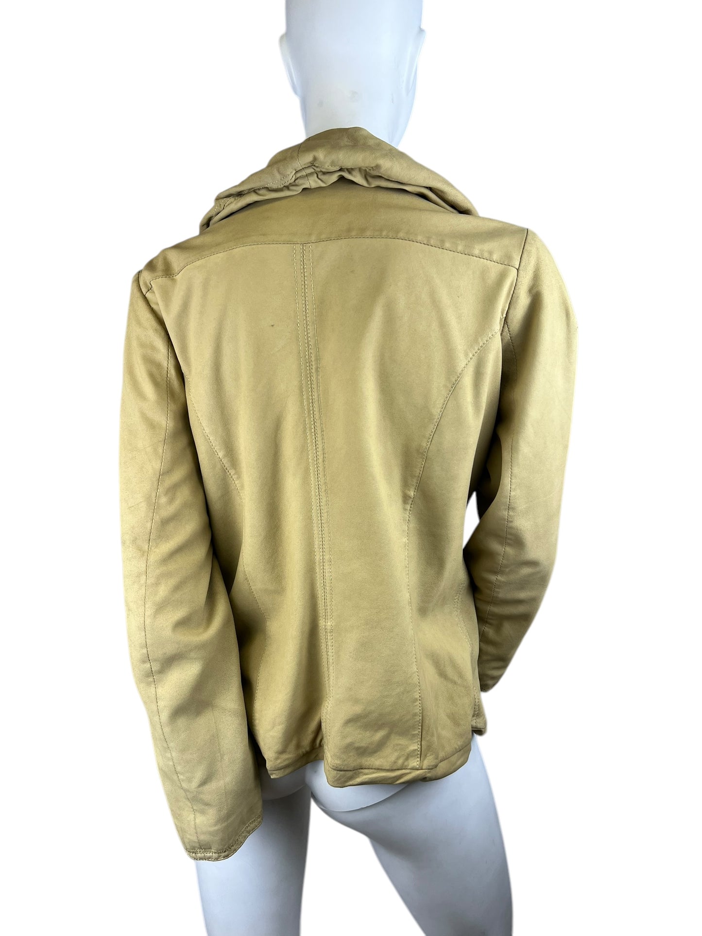 00s Marithé + François Girbaud Leather Metal Closure Jacket