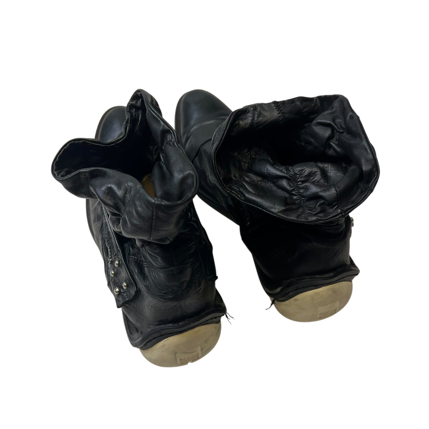 00s Marithé + François Girbaud Leather Cowboy Boots