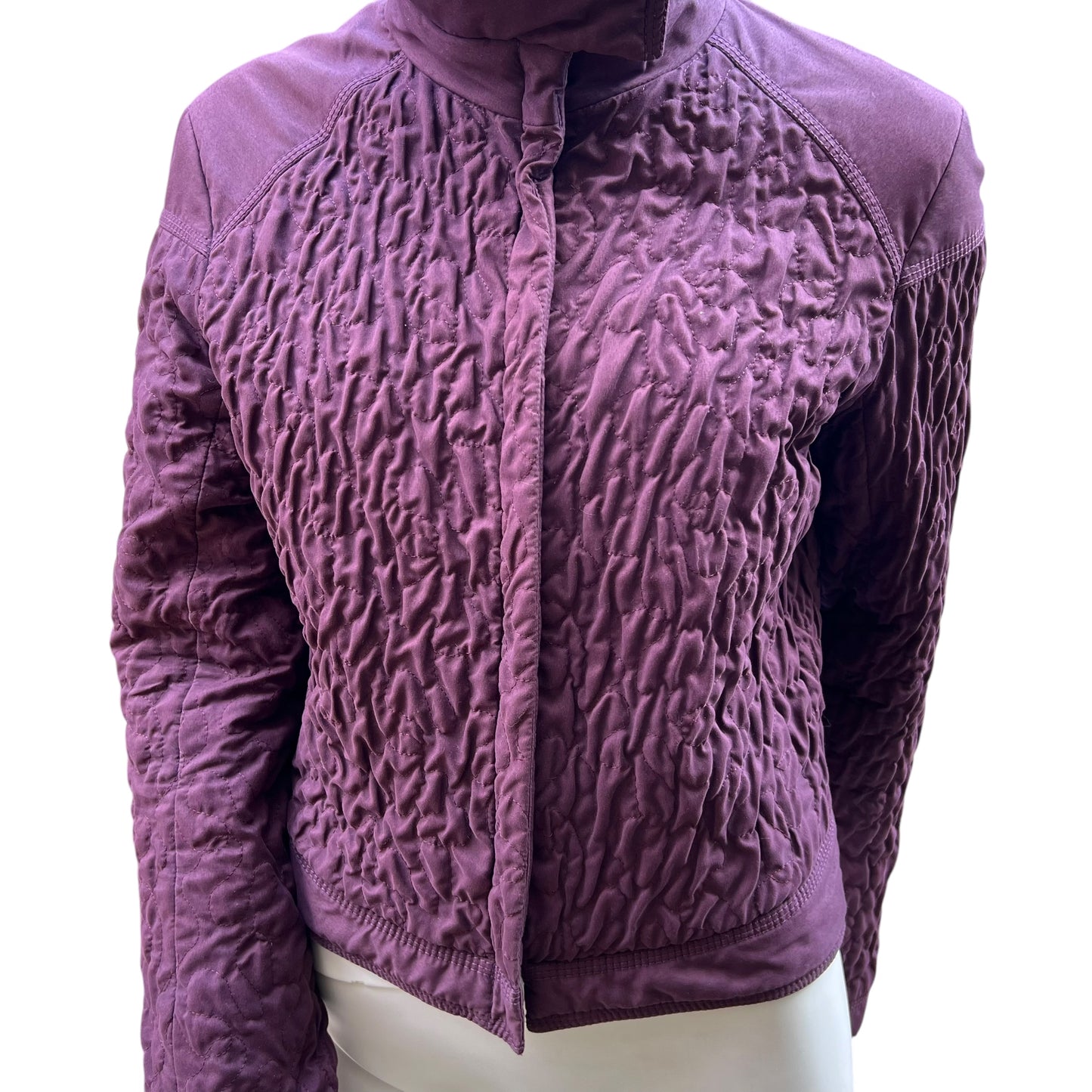 00s Mandarina duck Pleated Effect light Puffer jacket