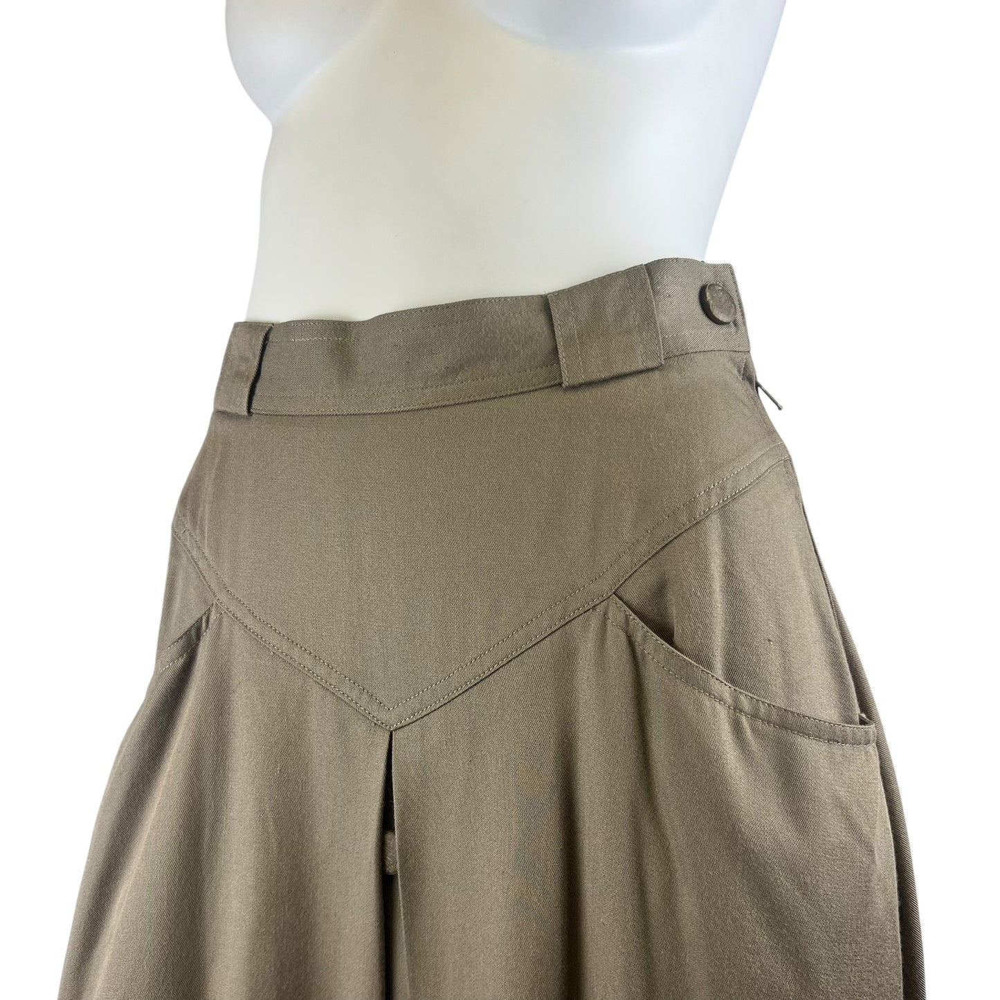 90s Chantal Thomass Semi pleated maxi Skirt
