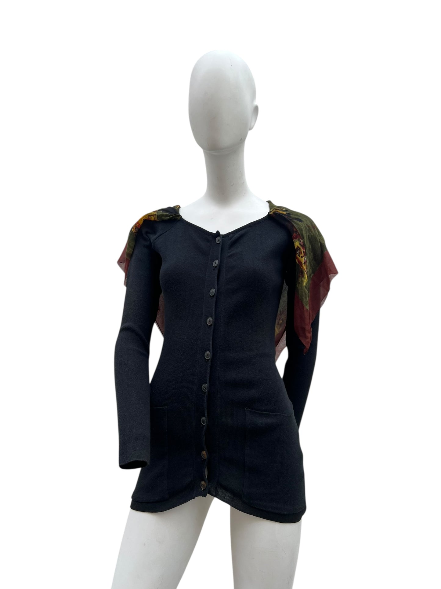 90s Jean Paul Gaultier Scarf Cardigan