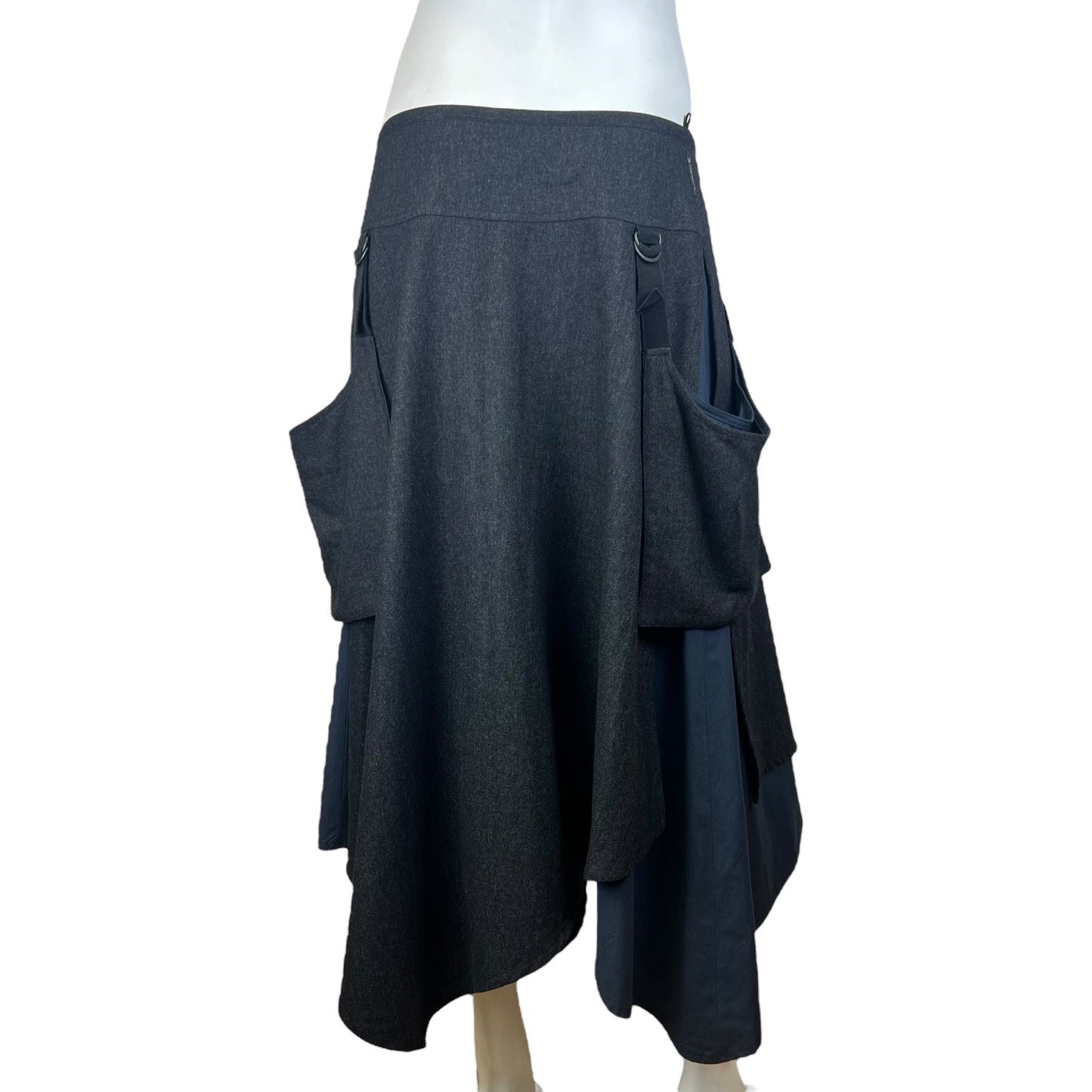 00’ Armani Jeans Detachable pockets maxi skirt