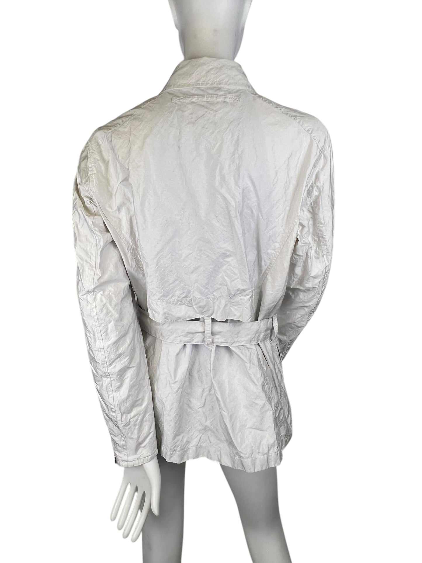 00’ Prada Metallic Nylon Coat Jacket