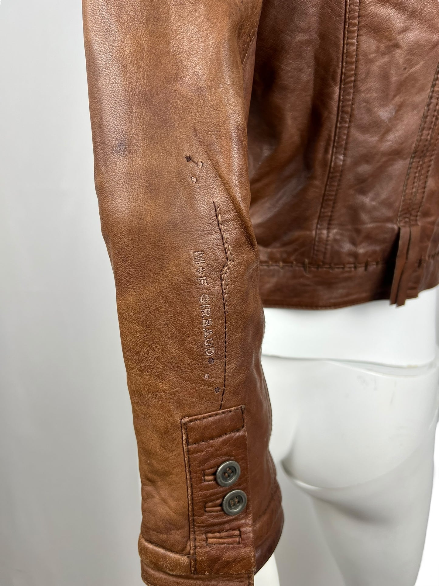00’ Marithé + François Girbaud Leather Jacket