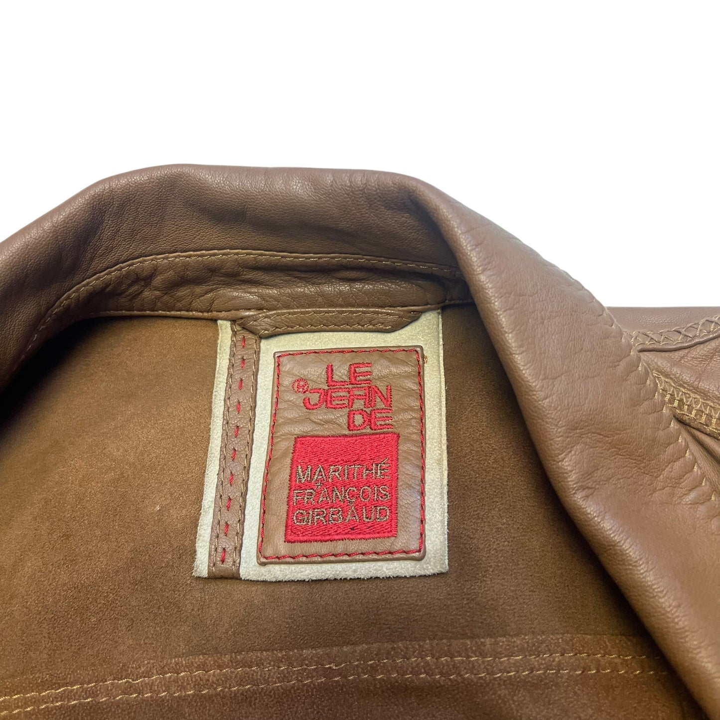 00s Marithé + François Girbaud Leather Patch Jacket