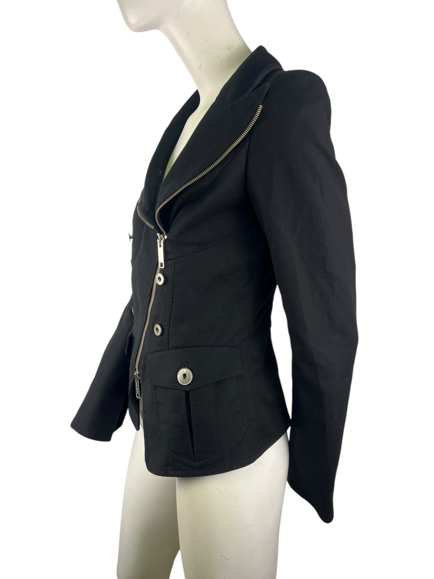 00’ Gaetano Navarra Asymmetric Zippered Kneck Jacket
