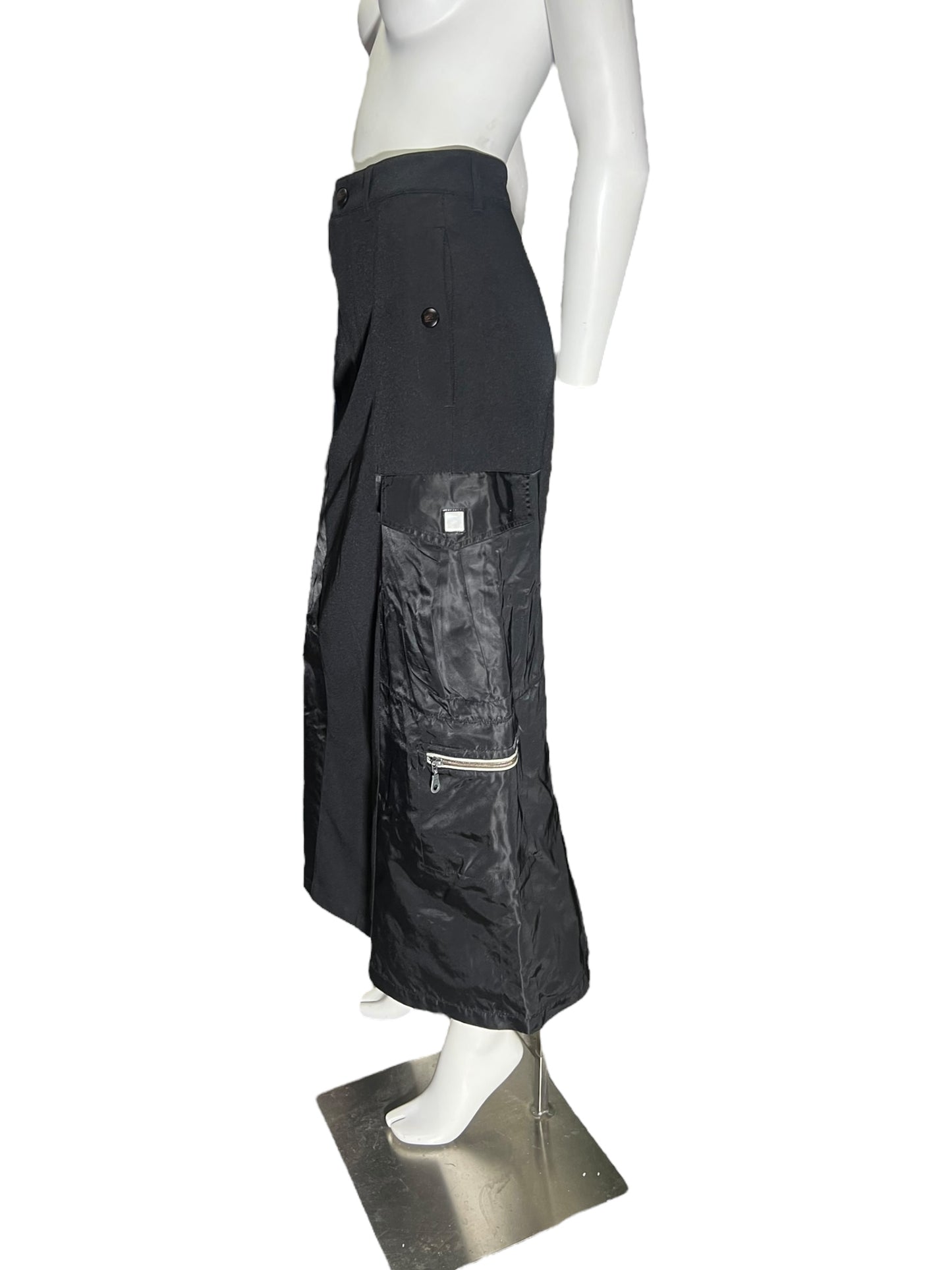00s Marithé + François Girbaud Multipocket maxi skirt