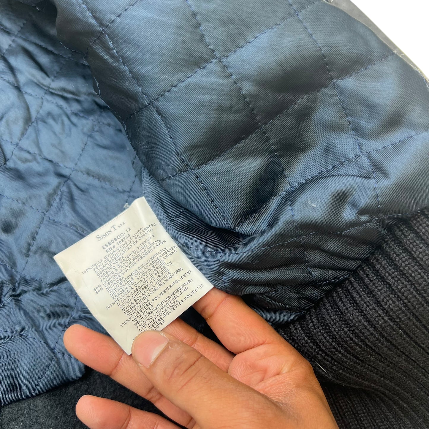 00s Armani Jeans Leather Jacket